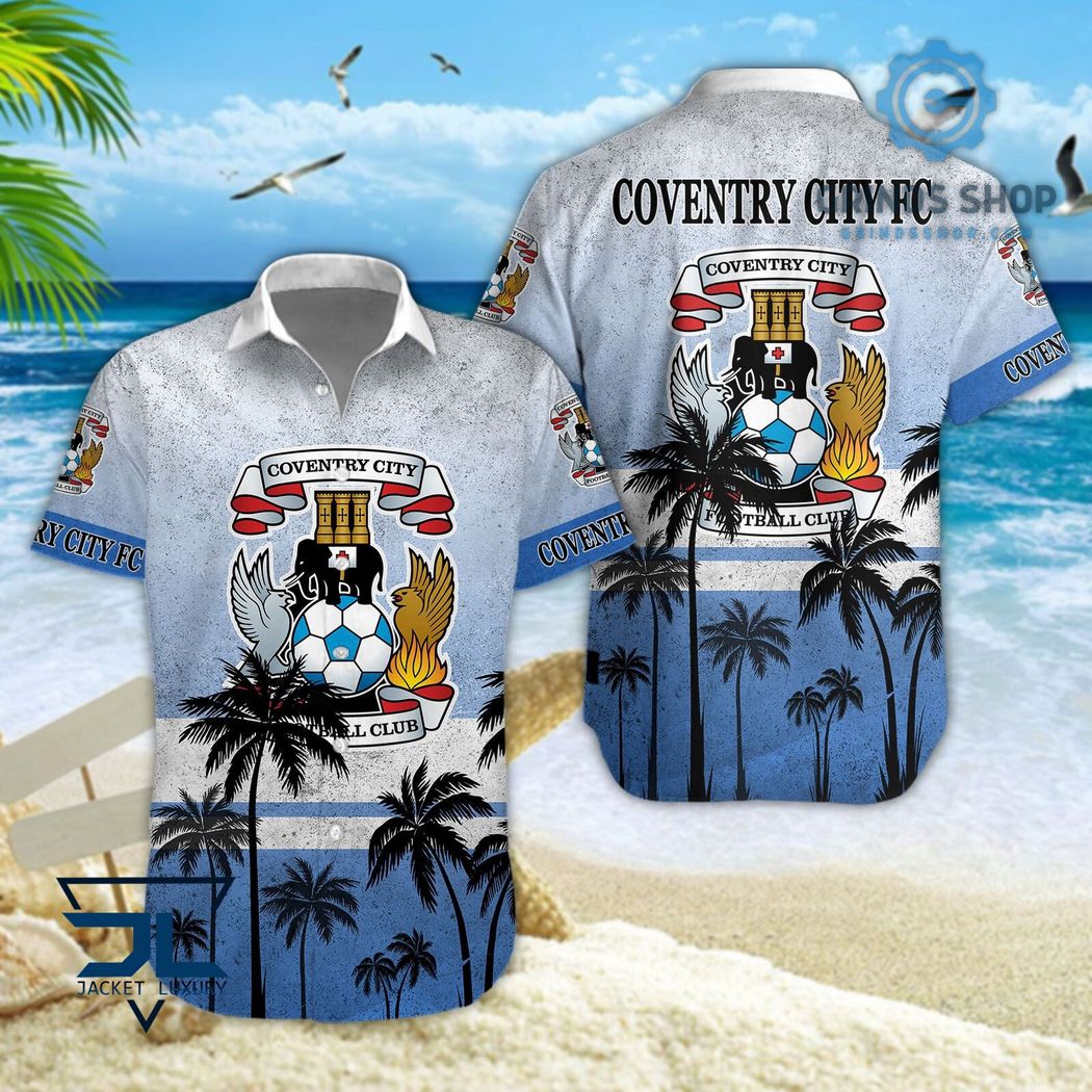 Coventry City F C Efl Palm Tree Pattern Hawaiian Shirts And Shorts Blue 1 Bvfgy - Grinds Shop