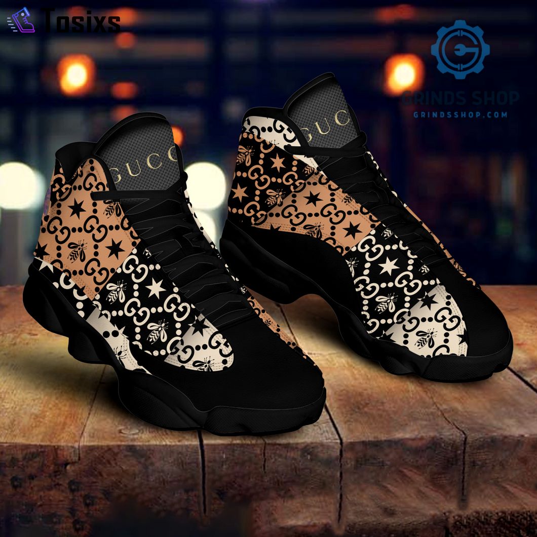 Gucci Stars Black Air Jordan 13 Shoes Sneakers 1 Qwote - Grinds Shop