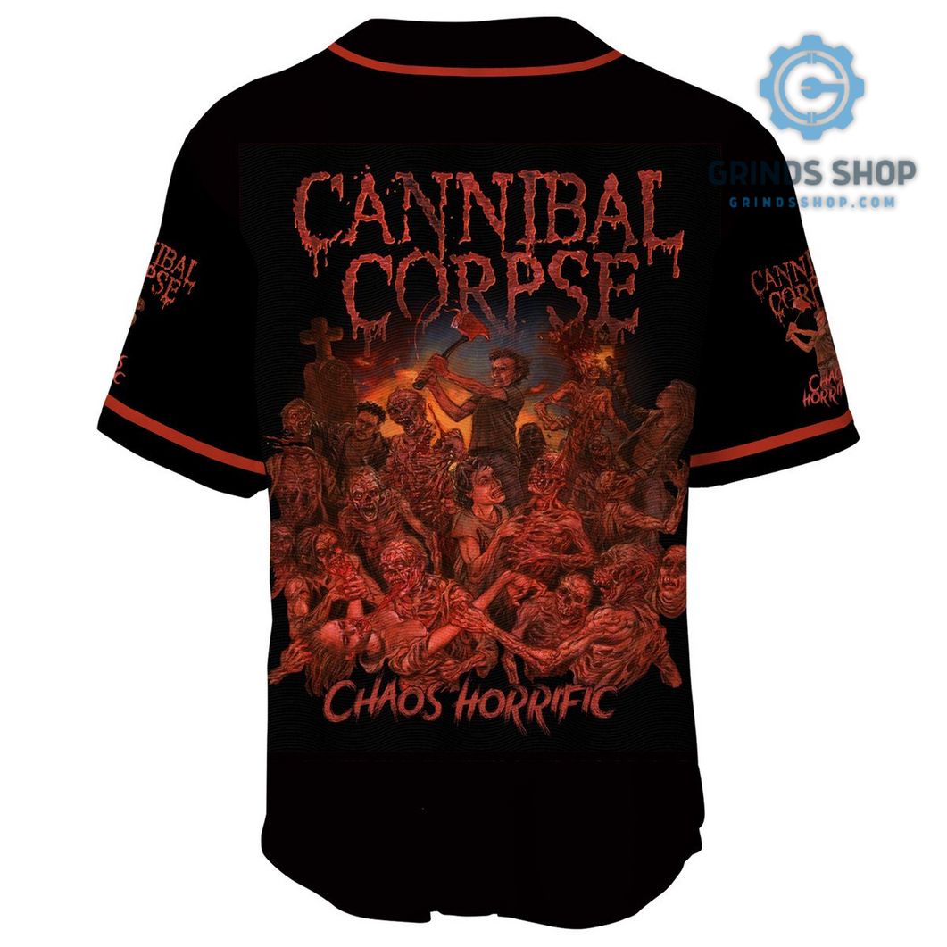 Personalized Cannibal Corpse Chaos Horrific Baseball Jersey Shirt 1 Zpakt - Grinds Shop