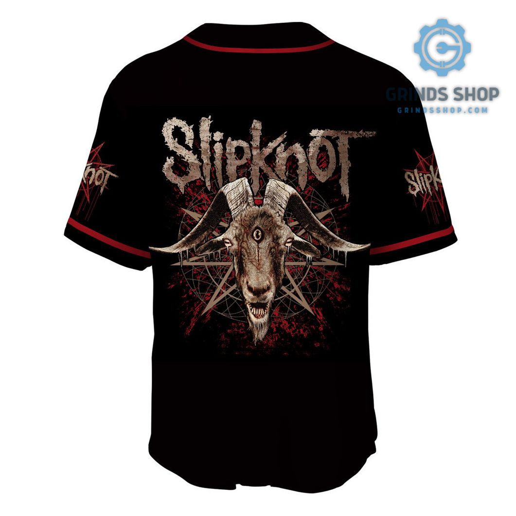Slipknot Three Eye Goat Personalized Baseball Jersey 1 Fc4mm - Grinds Shop